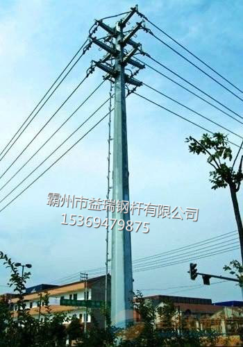 玉溪市26米10kv直線鋼桿_輸電鋼桿_設(shè)計圖紙